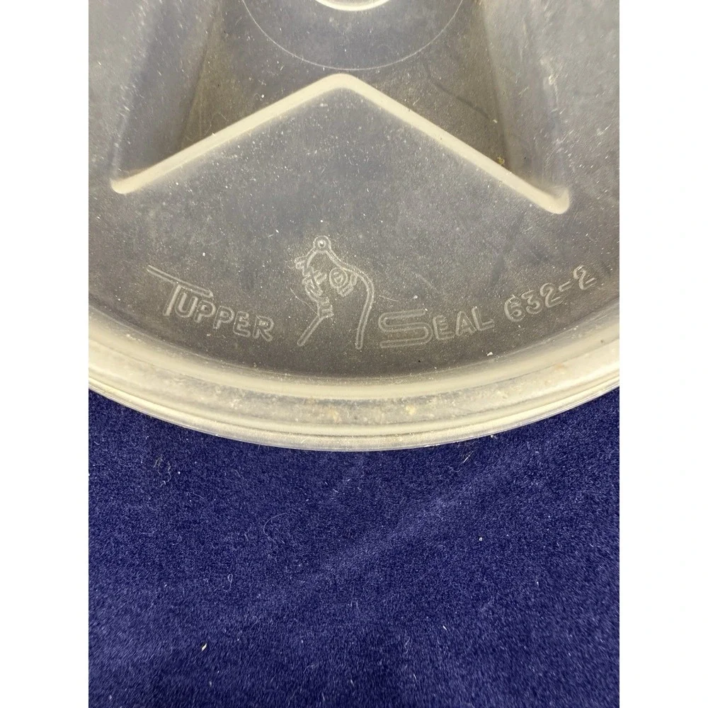 Vintage Tupperware Sheer 1960's Jel-N-Serve Jell-o Mold Set 3 Designs Base Lids